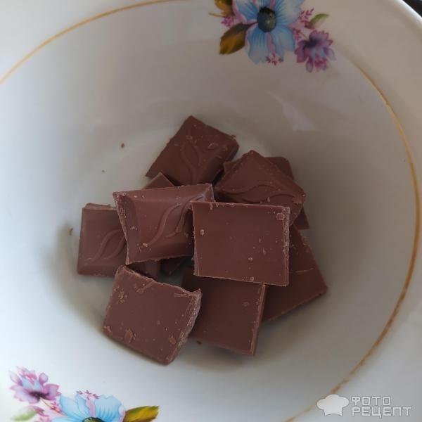 Рецепт: Печенье шоколадное - в сахарной пудре