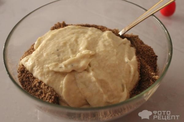 Рецепт: Шоколадный рулет без выпечки - с мандаринами внутри!