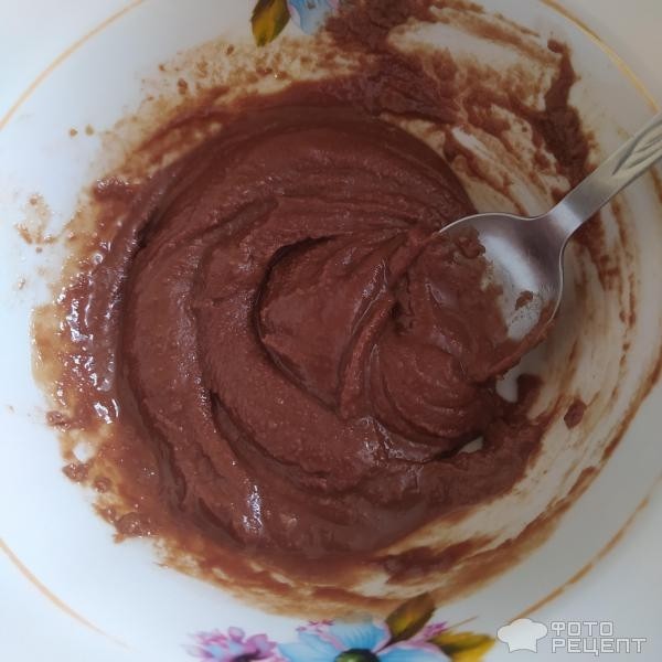 Рецепт: Печенье шоколадное - в сахарной пудре