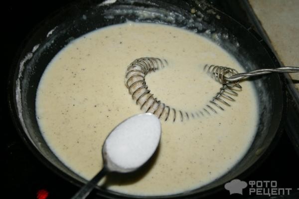 Рецепт: Греческая мусака - С маринованными баклажанами и фаршем из куриного филе