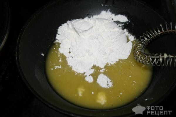 Рецепт: Греческая мусака - С маринованными баклажанами и фаршем из куриного филе