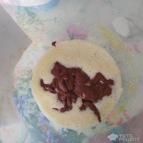 Рецепт: Печенье шоколадное - в сахарной пудре