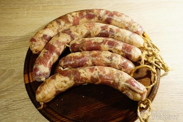 Рецепт: Колбаса мациковая - сыровяленая