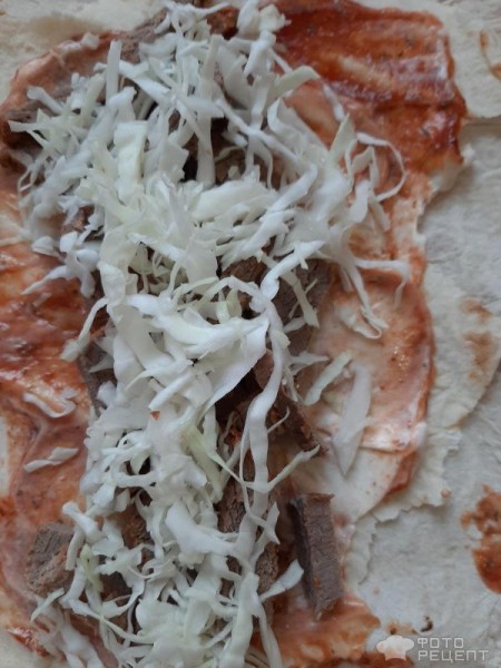 Рецепт: Шаурма для всей семьи - С припёком