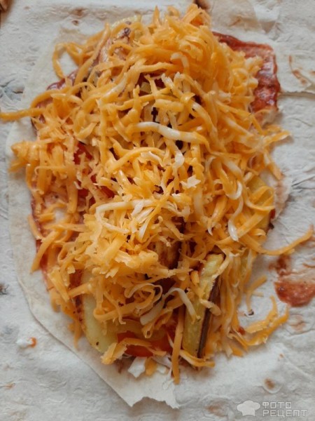 Рецепт: Шаурма для всей семьи - С припёком