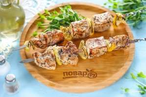 Шашлык из свинины с лимоном
