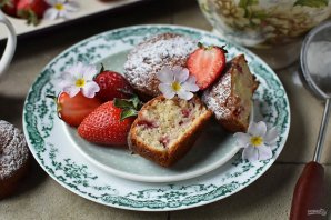 Клубничные маффины Клубничные маффины