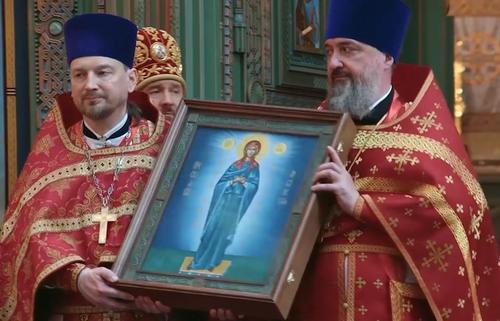 Покров над окопами: Патриарх Кирилл передал Луганскую икону Божией Матери бойцам 3-й армии