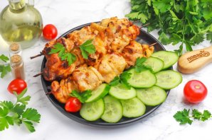 Шашлык из курицы в аэрогриле