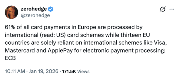 ЕЦБ запустит отбор платежных систем для цифрового евро